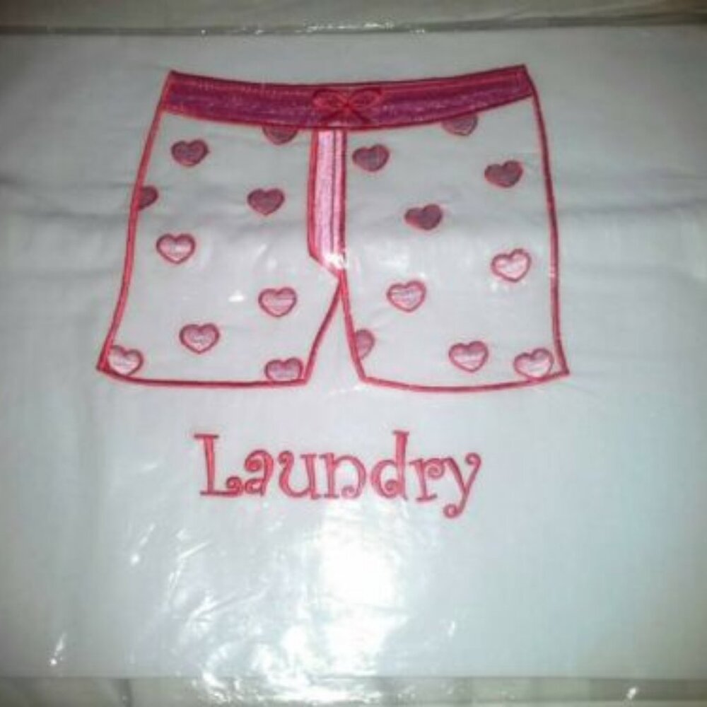 Anna Moï Pink Heart Laundry Bag, Brand New, still in bag